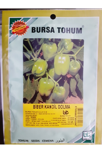 Bursa Tohumculuk BURSA TOHUM KANDİL DOLMALIK BİBER 10 GR