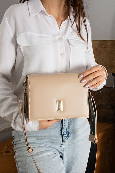 HONEY BAG GEANT DE BRAȚ ȘI DE UMĂR MISTY SQUARE MODEL CLASIC MINK