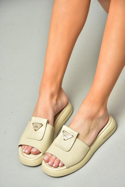 Fox Shoes S518106409 Γυναικείες Παντόφλες Μπεζ