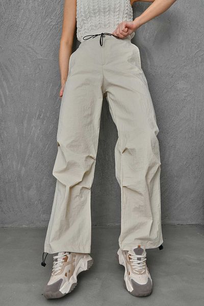 VOLT CLOTHİNG Fallschirmhose mit elastischem Bund für Damen