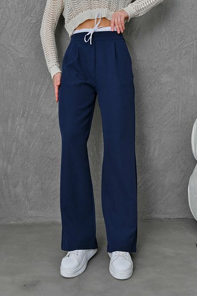 VOLT CLOTHİNG Weiße Lycra-Hose mit hoher Taille und Futter für Damen