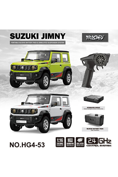 HG SUZUKI JIMNY TRASPED Uzaktan Kumandalı Model RC Araba 1/16 2.4G 3WD Şarjlı Offroad Jeep Arazi Aracı