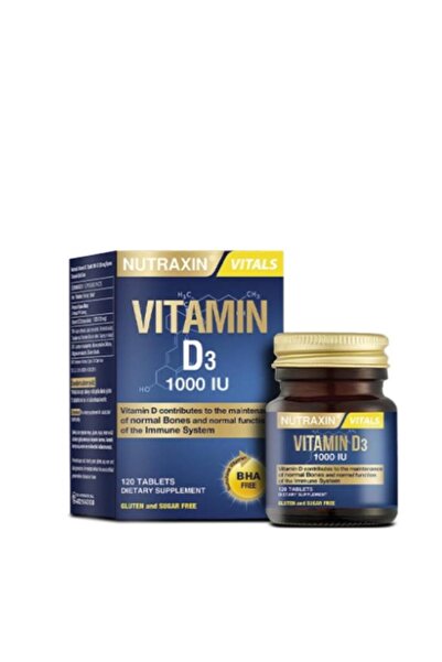 Nutraxin D3 Vitamini 120 Tablet- Vitamin Ve Mineral Takviyesi