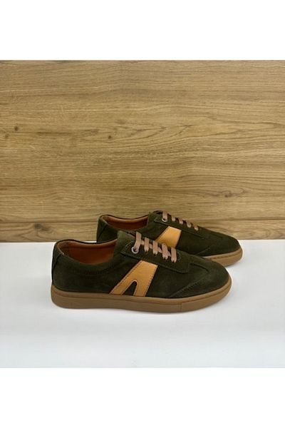 Rachel Milano R4003 Khaki Suede Γνήσιο δέρμα Casual Γυναικεία Παπούτσια