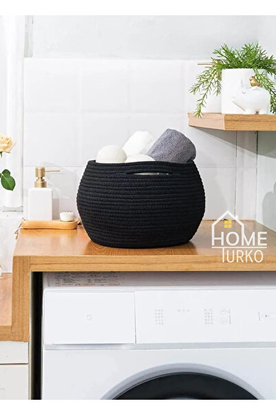 HomeTurko Καλάθι από ψάθινο και γιούτα Bohemian Style - Organizer και Διακοσμ...