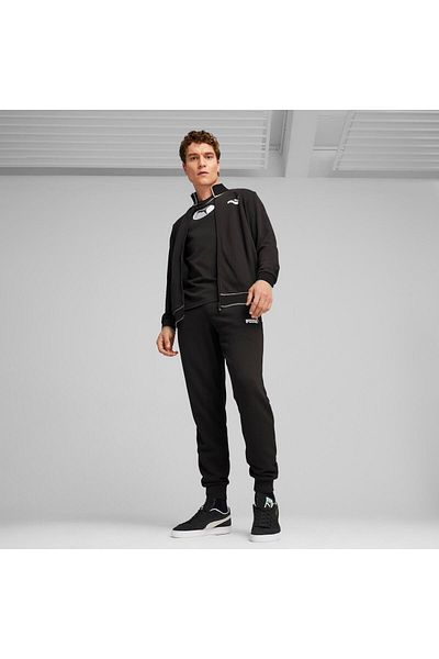 Puma Track suit Puma Sweat Tracksuit, Black, Men