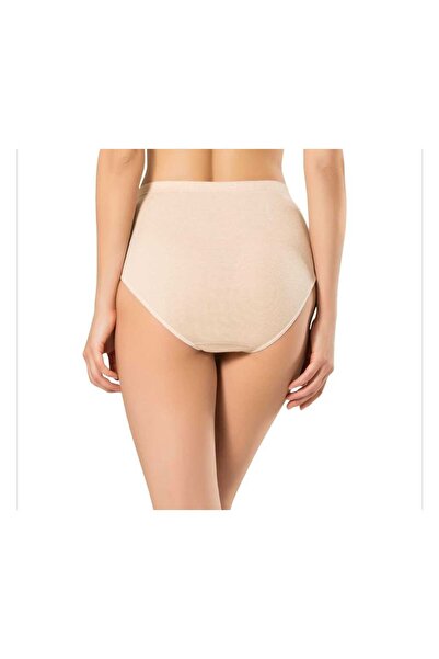 Ceylanoğlu Ribana Likralı Pamuklu Yüksek Bel Anne Külot.