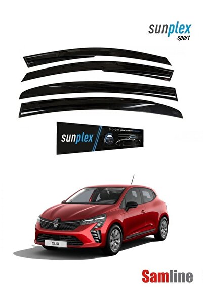 SUNPLEX Renault Clio 2024 Modeller için Cam Rüzgarlığı Takımı 4'lü Set