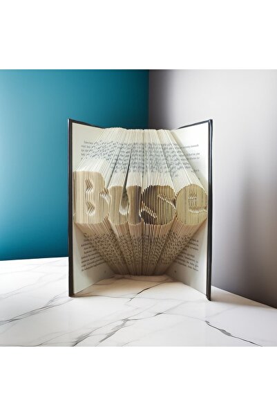 Bookartist İsme Özel Hediyelik Kitap Katlama (Normal Kitap)