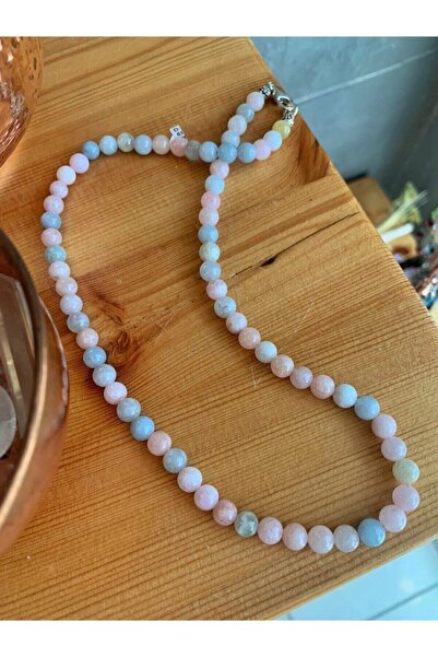 NehirTaş أكوامارين معتمد - مورغانيت - قلادة هيليدور