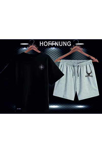 HOFFNUNG Full Shorts Compass Compass Unisex Bottom Top Set