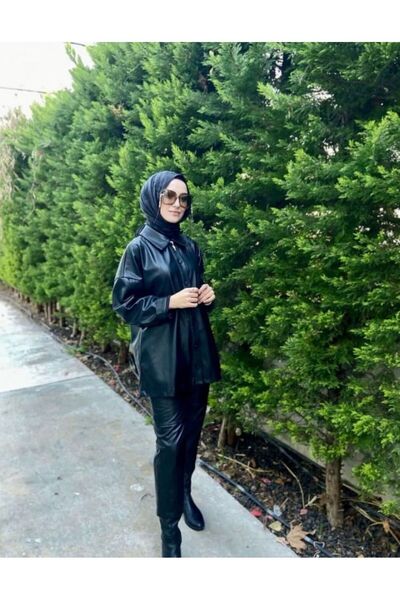QOOQ STORE siyah deri ceket