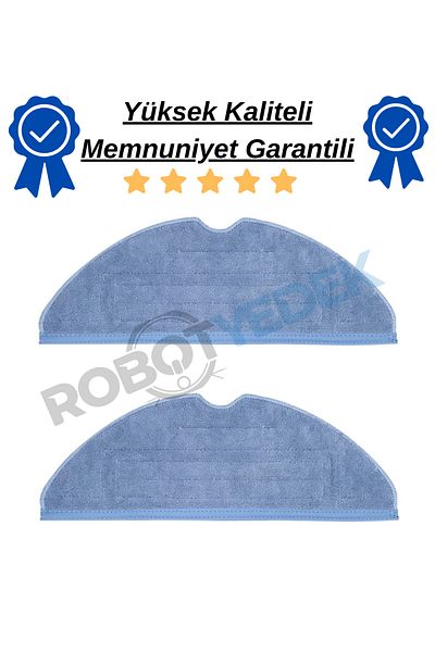 robotyedek Roborock S8 Plus Pro Ultra - 2 Pieces High Quality Mop Fiber Cloth Mop