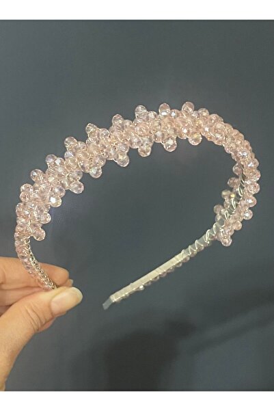 DesaAccessories Kristal Taşlı Nişan, Kına, Düğün , Gelin, Lohusa Tacı