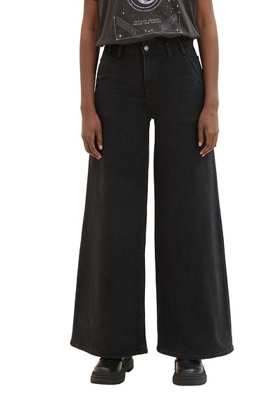 Tom Tailor Denim Жінки Дівчата Дорослі чистий темний камінь чорний джинсовий