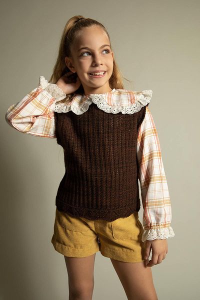 DeFacto Girl's Slim Fit Sweater Y7458a622wn