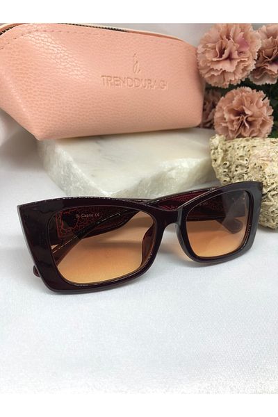 Di Caprio Ode Cat Eye Plum Colored Women's Sunglasses