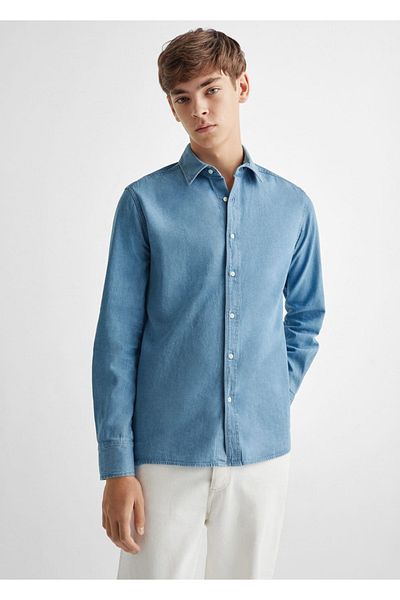 Mango Teen Tricou Albastru Pentru Copii