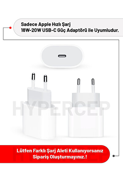 WANNA PROTECT iPhone 18W/20W Uyumlu Şeffaf Şarj Aleti Başlığı Adaptörü Kablo Koruma Kablo Koruyucu Kılıfı Seti