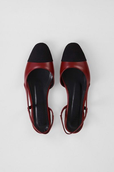 Shoeberry Жіноча сумка Sefre Burgundy Skin Gunluk Babet