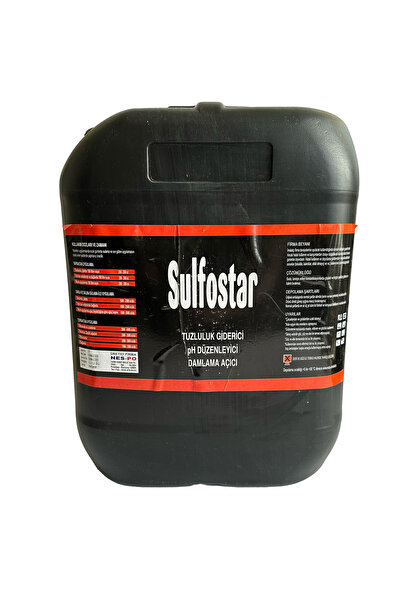 SULFOSTAR 20 Lt Tuzluluk Giderici,ph Düzenleyici,damlama Açici,verim