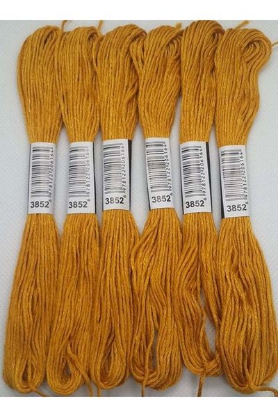 ALMİŞ 6 Pieces Single Color Etamine Cross Stitch Bracelet Brazilian Embroidery Thread 10-3865
