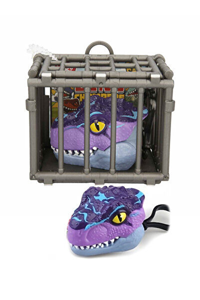 Toyaş Kafeste T-Rex Mini Dinozor Arabası Anahtarlık Oyuncak Çek Bırak Dinozor