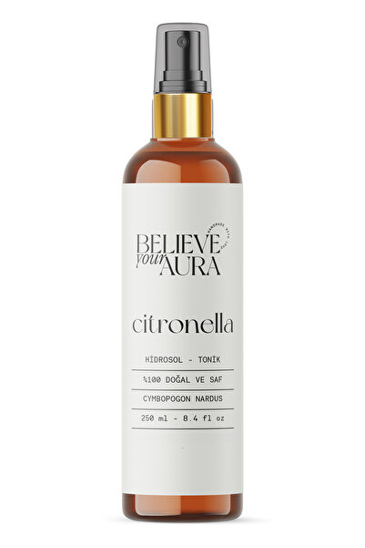 Believe Your Aura Citronella Suyu - %100 Saf Ve Doğal Cilt Temizleyici Ve Arı...