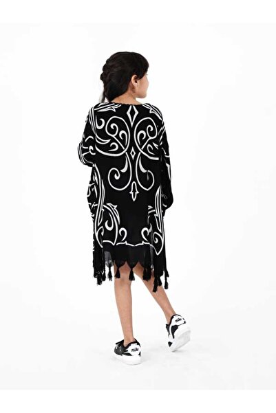 UnyTex Çocuk Yazlık Trend Istanbul Kaftan - Kuşaklı - El Baskısı