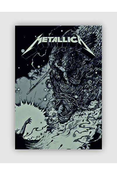fırsatlar diyarı METALLICA  Rock Müzik Duvar Posteri - Kalın Kağıt - Çerçevesiz