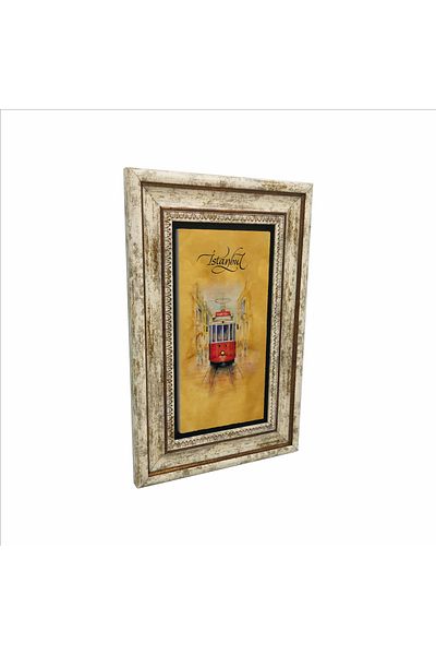 Sadrazam Pictură cu piatră naturală imprimată tramvai nostalgic 20x30 DRT-12