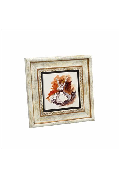 Sadrazam Pictură cu piatră naturală imprimată Dervish 20x20 Krt-78