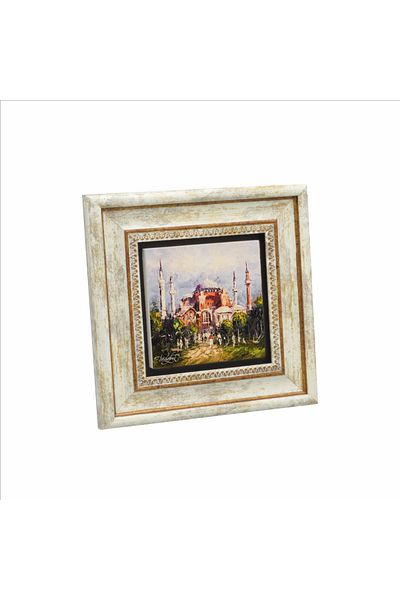 Sadrazam Moscheea Hagia Sofia Pictură imprimată cu piatră naturală 20x20 Krt-3