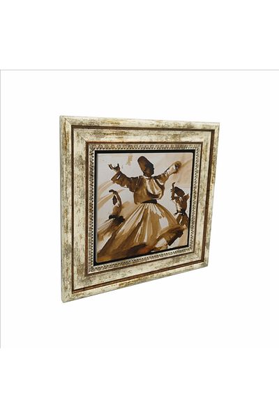 Sadrazam Pictură cu piatră naturală imprimată Dervish 25x25 Krt-76