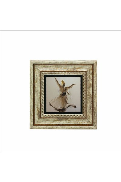 Sadrazam Pictură cu piatră naturală imprimată Dervish 20x20 Krt-74