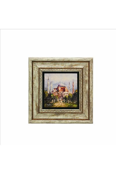 Sadrazam Moscheea Hagia Sofia Pictură imprimată cu piatră naturală 20x20 Krt-3