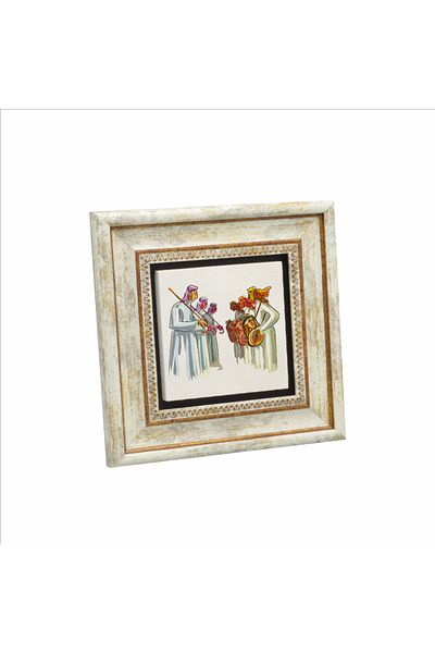 Sadrazam Middle East Visual Printed Natural Stone Painting 20X20 Krg-77