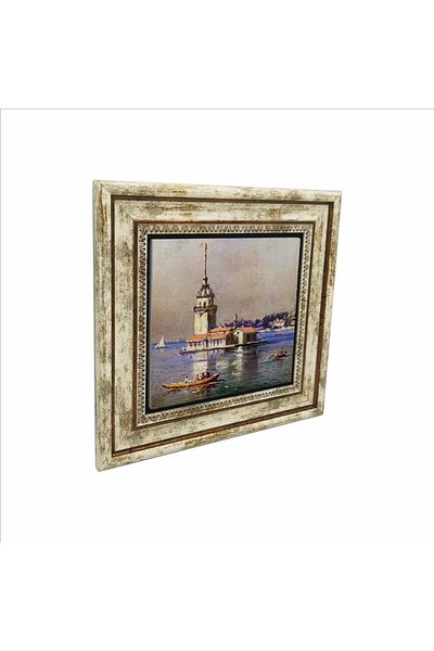 Sadrazam Pictură cu piatră naturală imprimată Turnul Fecioarei 25x25 Krt-17