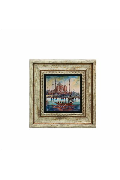 Sadrazam Moscheea Hagia Sofia Pictură imprimată cu piatră naturală 20x20 Krt-7