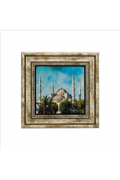 Sadrazam Masa din piatra naturala imprimata Moscheea Sultanahmet 25x25 Krt-13