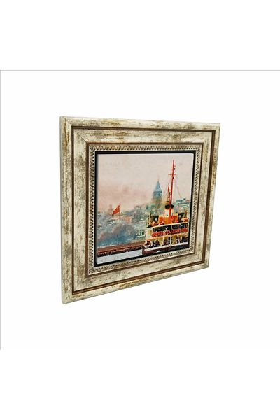 Sadrazam Pictură cu piatră naturală imprimată cu aburi Istanbul 25x25 Krt-33