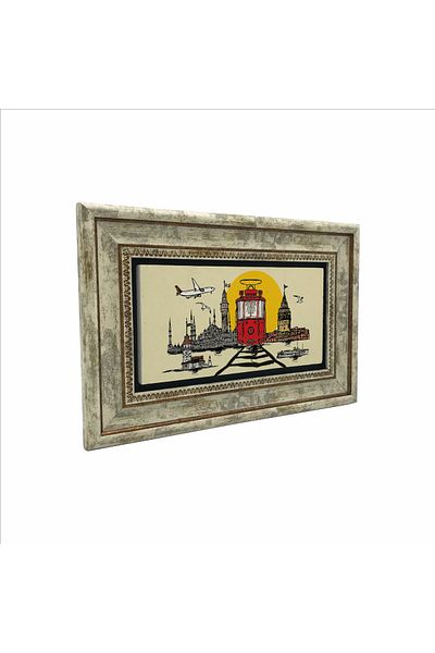 Sadrazam Tablou din piatră naturală imprimat Istanbul 20x30 Drt-13