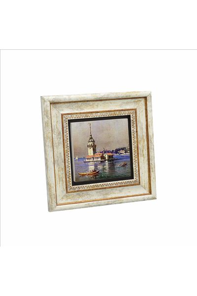 Sadrazam Pictură cu piatră naturală imprimată Turnul Fecioarei 20x20 Krt-17