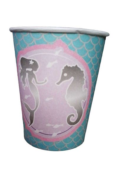 TATLI GÜNLER Mermaid Cardboard Cup Set of 8