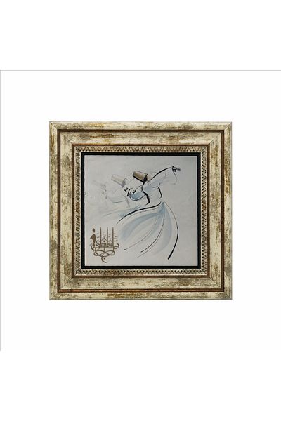 Sadrazam Pictură cu piatră naturală imprimată Dervish 25x25 Krt-72