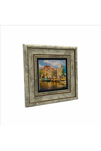 BAKSEPETE Netherlands Visual Printed Natural Stone Painting 20X20 Krg-27