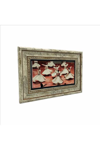 Sadrazam Pictură pe piatră naturală imprimată Liturgia Mevlevi 20x30 Drt-50