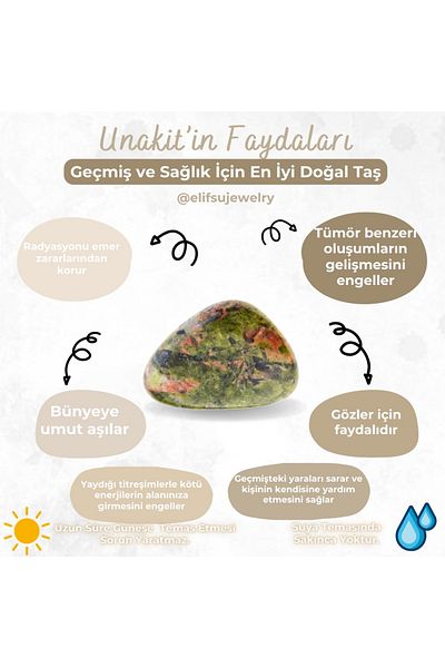 Elifsu Jewelry Unakit Vibration Stone Bracelet