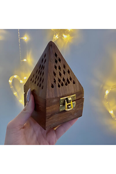 Elifsu Jewelry Ahşap Konik Tütsülük