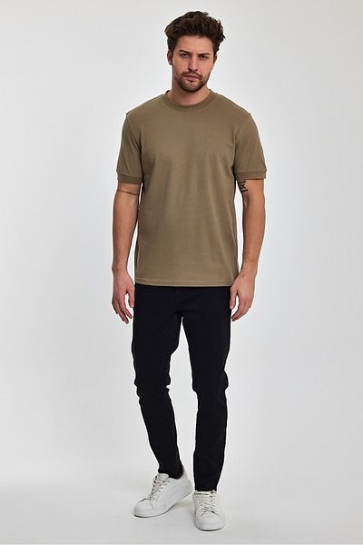Rodi Men's 30-1 Honeycomb Single Jersey Crew Neck T-shirt Rd24ye002728
